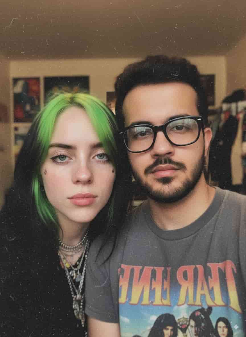 AI prompt generated image - iPhone selfie Kirsten Stewart