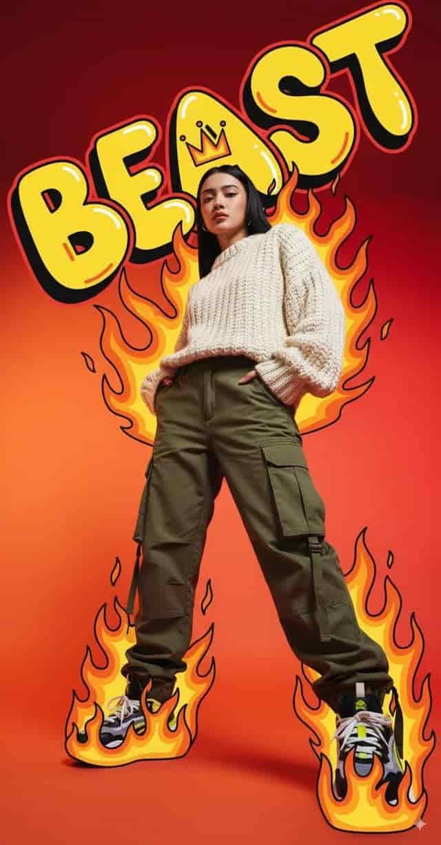 Alternate variation of hypebeast graffiti doodle fashion editorial