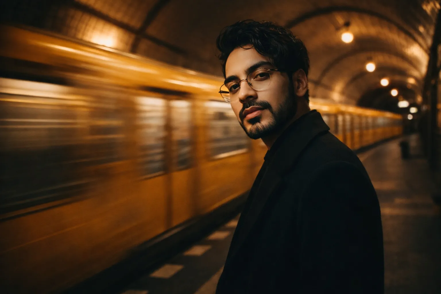 Subway platform portrait reference 2