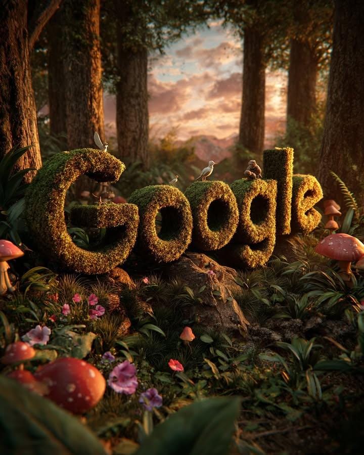 Studio Ghibli forest logo