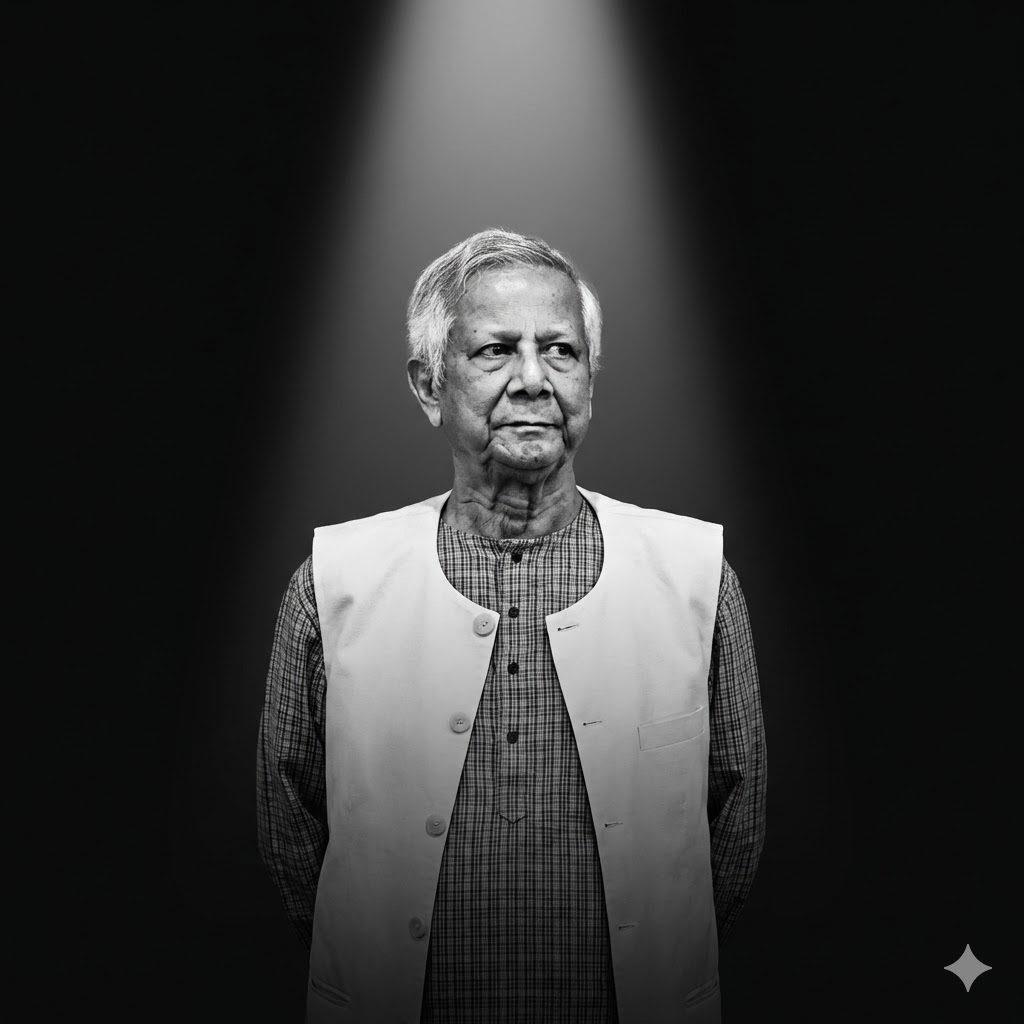 Alternate version of corporate vector art portrait