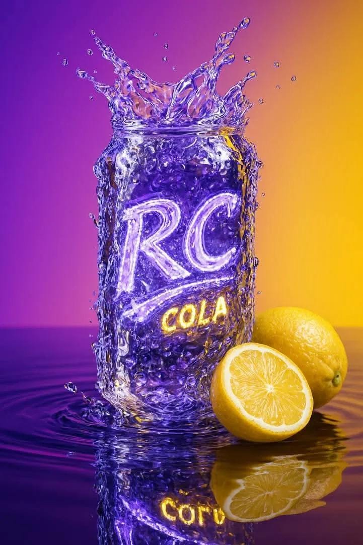 RC Cola can formed from water