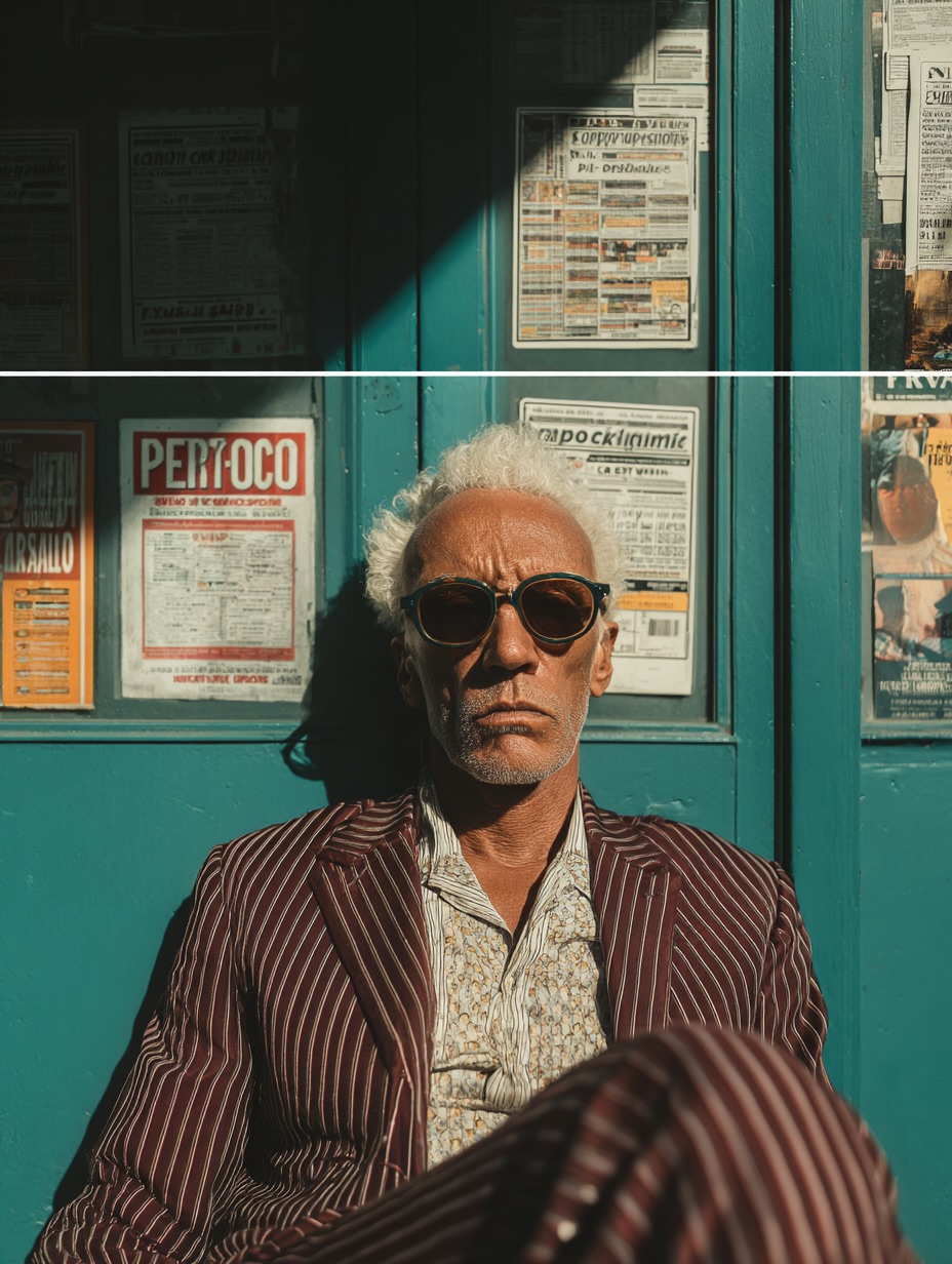 editorial street fashion portrait