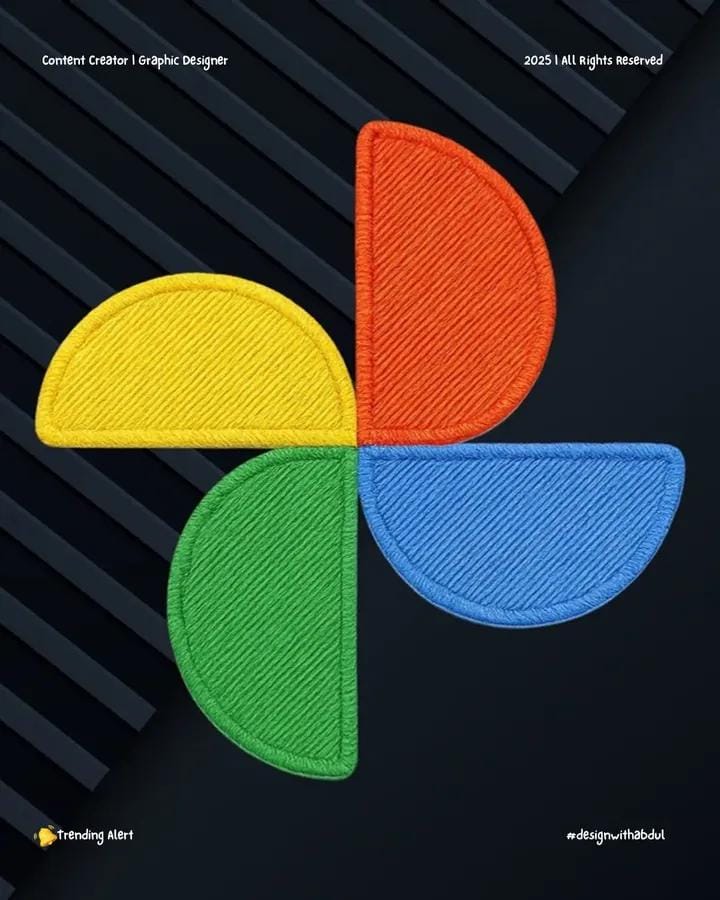 Embroidered patch realistic stitching