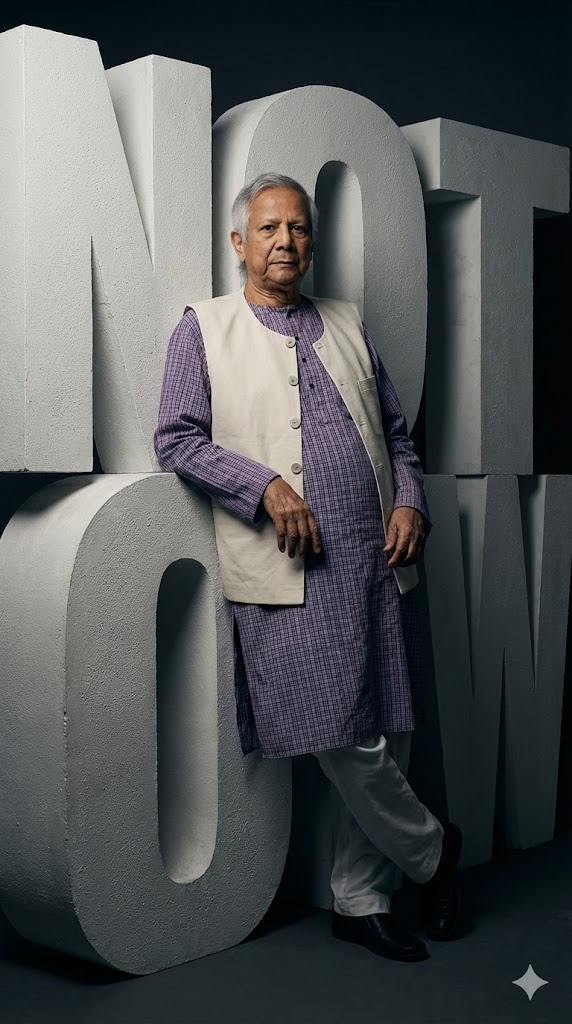 leaning against NOT ALLOW block letter sculpture