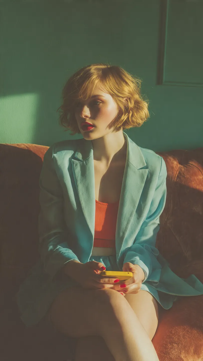 velvet sofa light blue blazer coral red