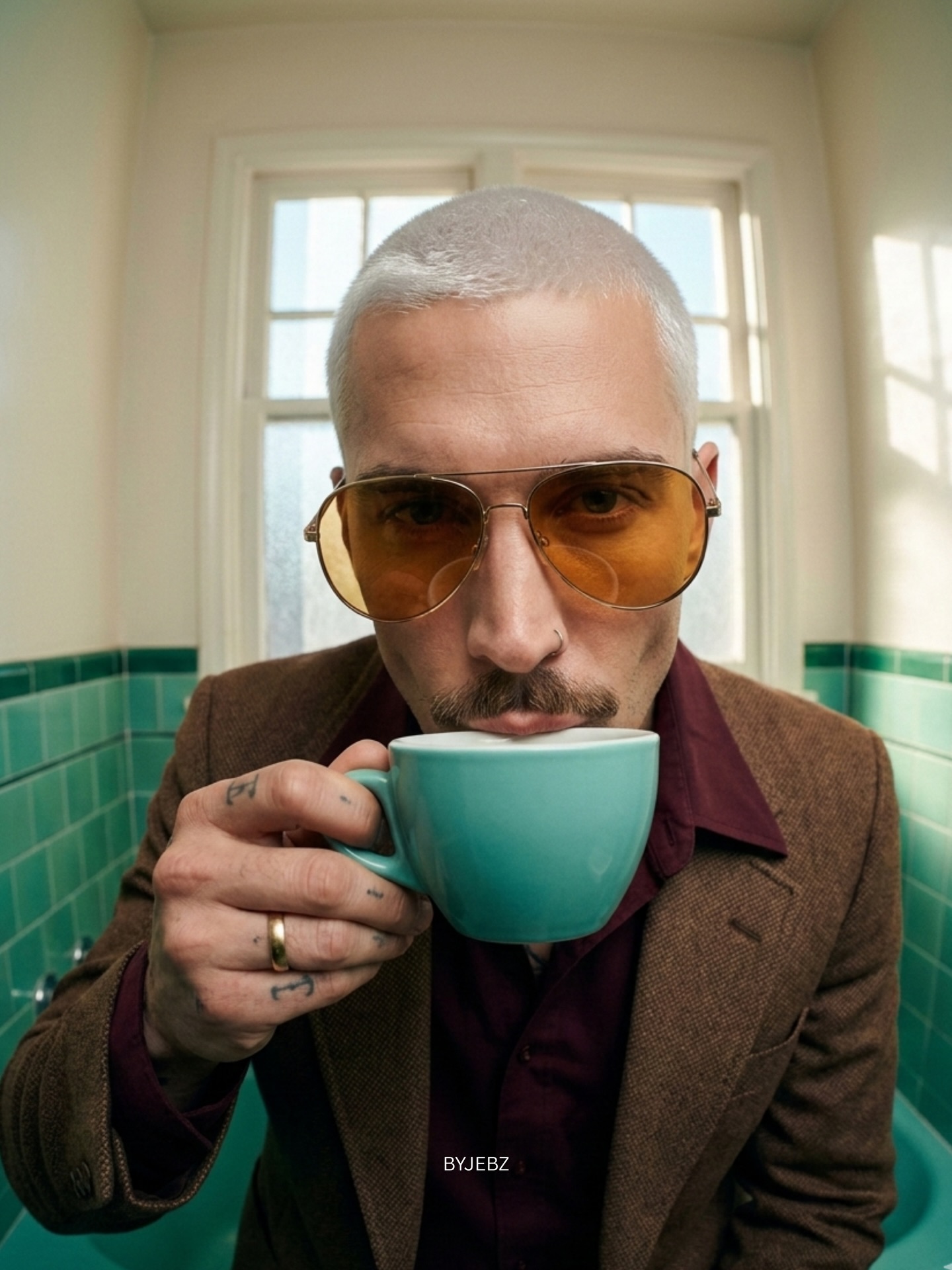 Fisheye editorial portrait reference 2