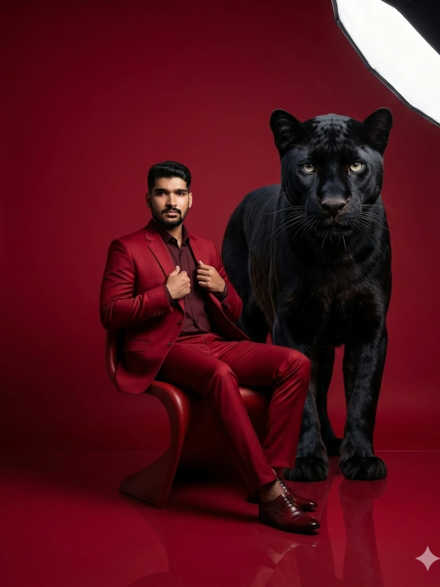 Panther fashion portrait reference 2