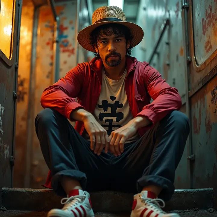 Monkey D Luffy inspired cinematic portrait