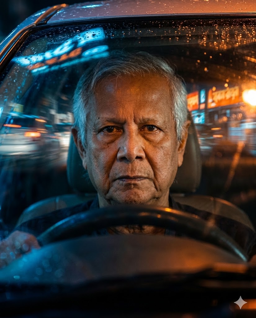 Car windshield night portrait reference 2