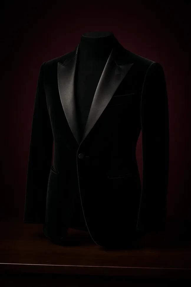 Noir Velvet Tuxedo Blazer