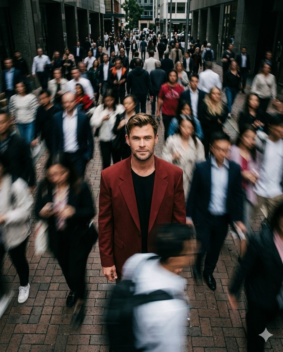 high fashion editorial overhead motion blur