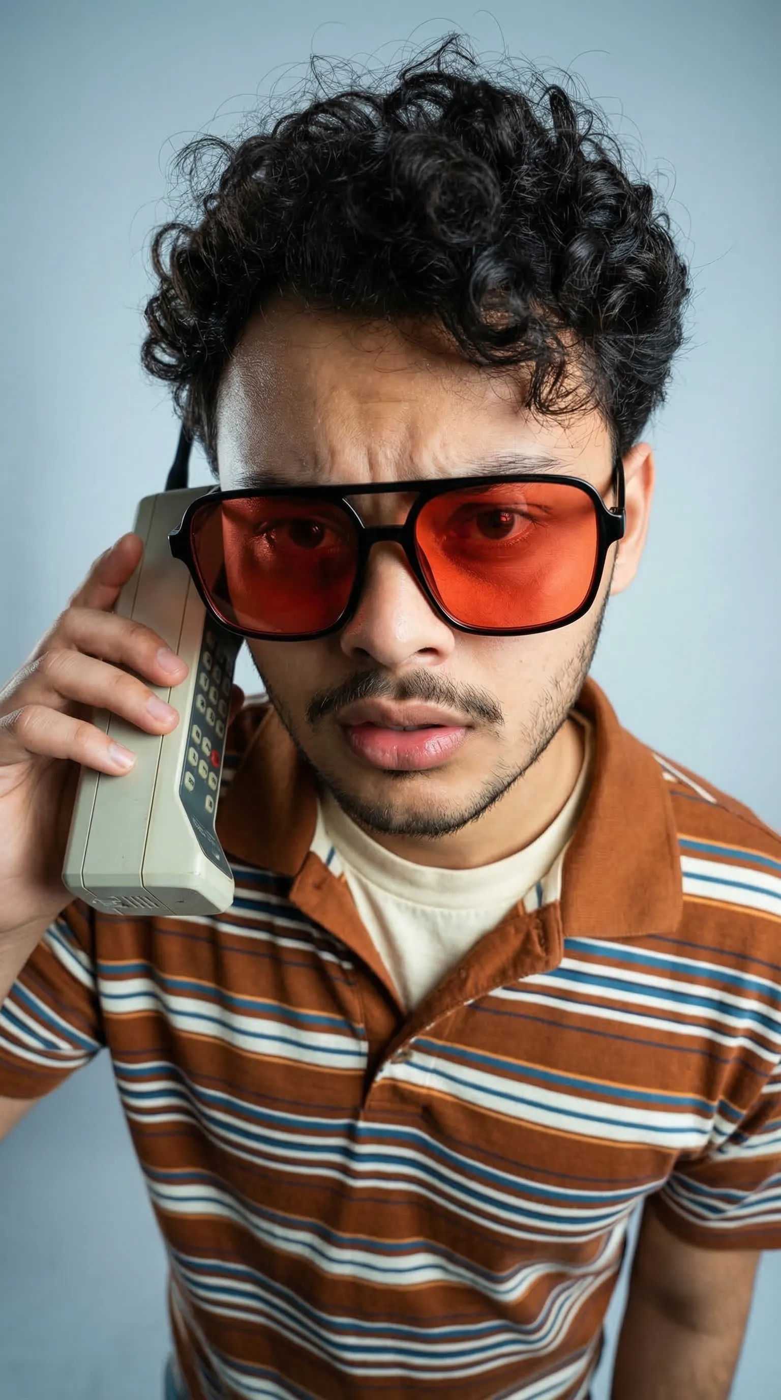 Retro cell phone portrait reference 2