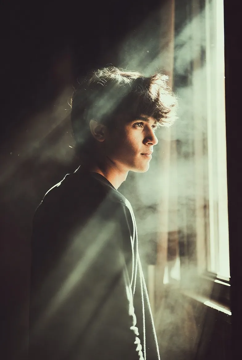 Window light portrait reference 2