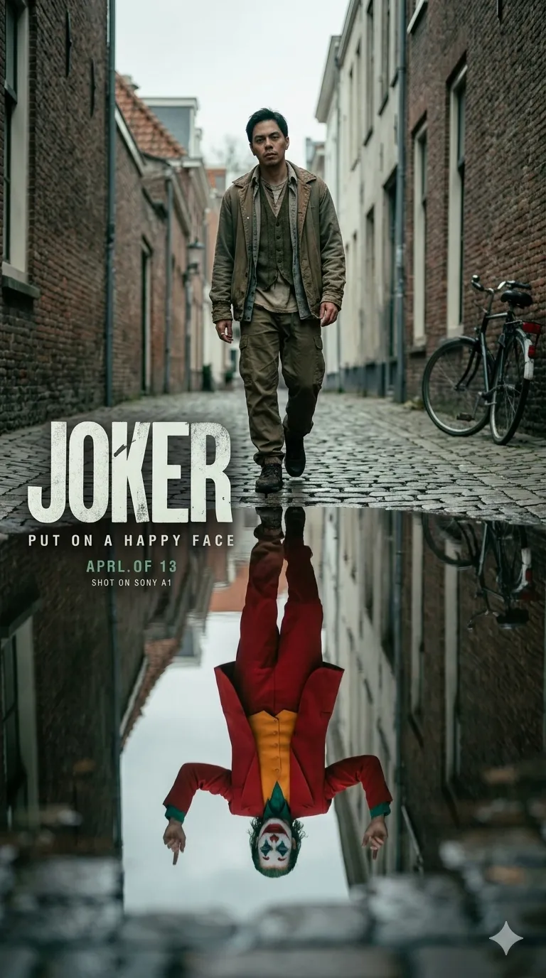 Alternate version of split reflection puddle movie poster