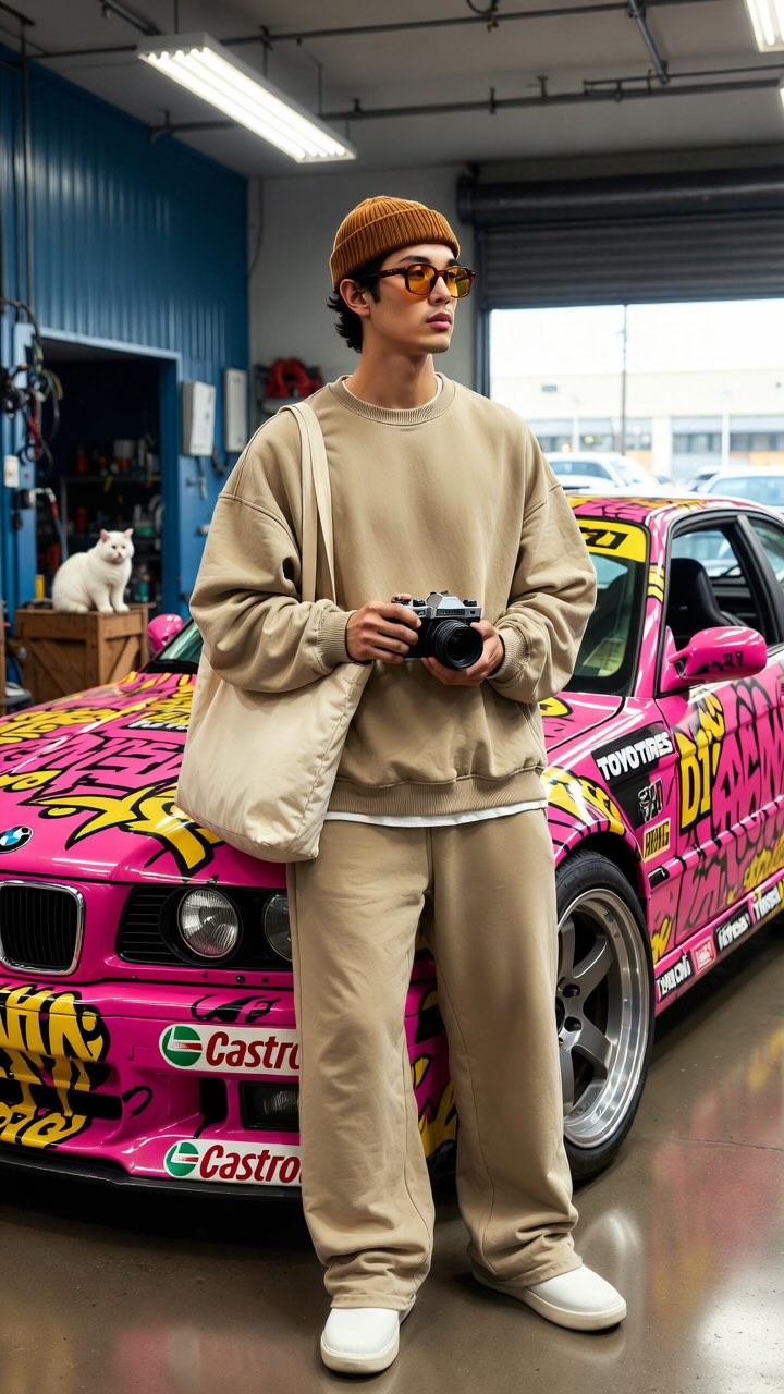 street culture automotive photography BMW graffiti