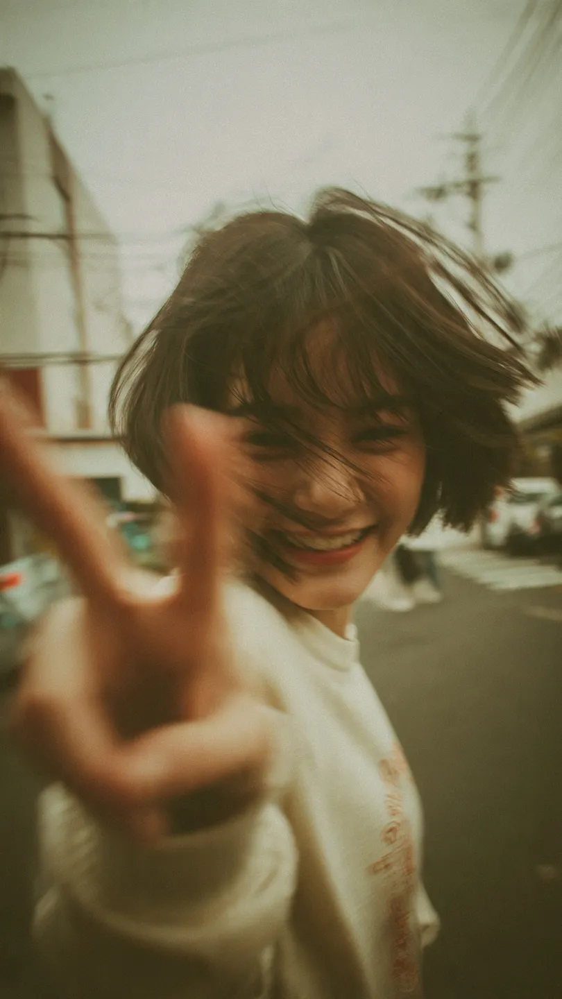 Motion blur peace sign reference 2