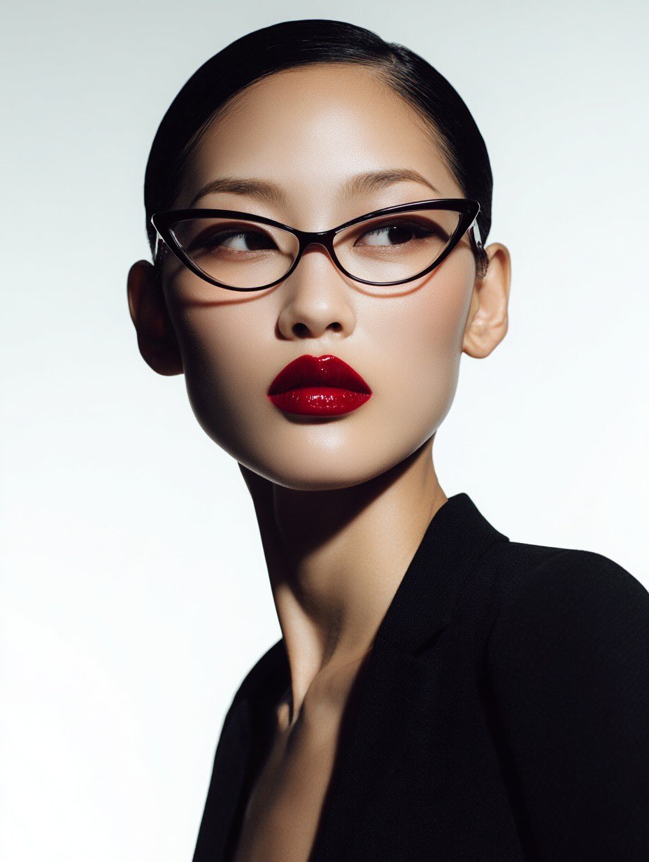 Editorial portrait with glasses reference 2