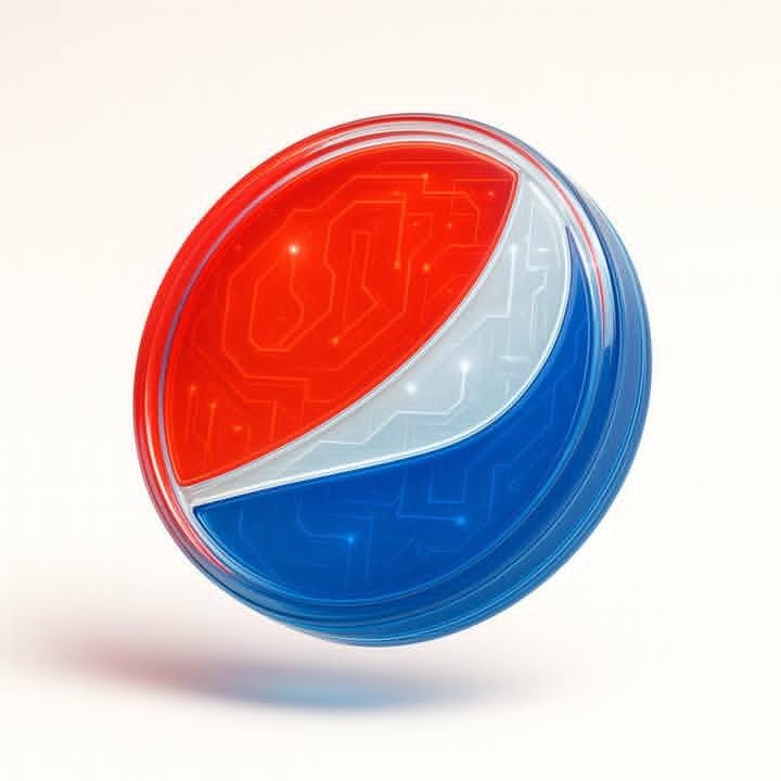 Futuristic digital token acrylic