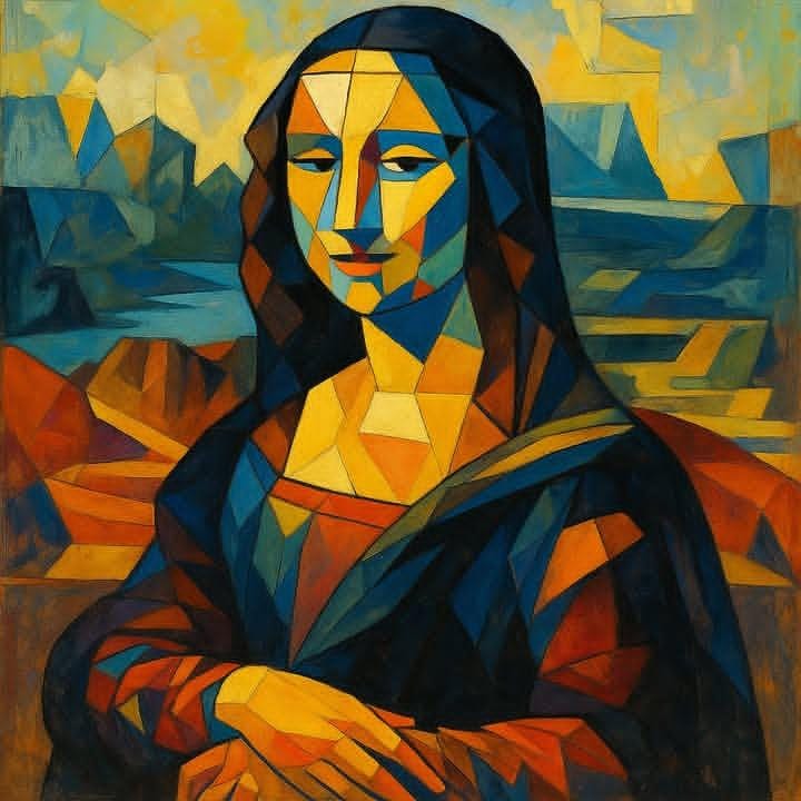 Mona Lisa redesigned in style