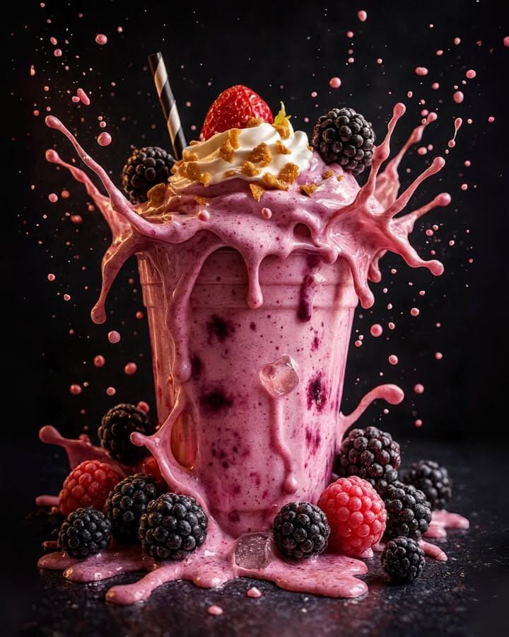 Drink falling into cup dynamic splash